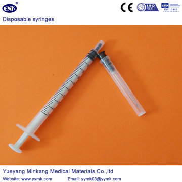 Jeringa estéril desechable con aguja de 1 ml (ENK-DS-062)